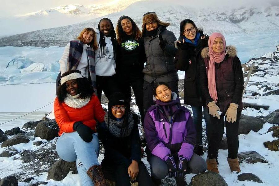 Student group in Journeys Iceland